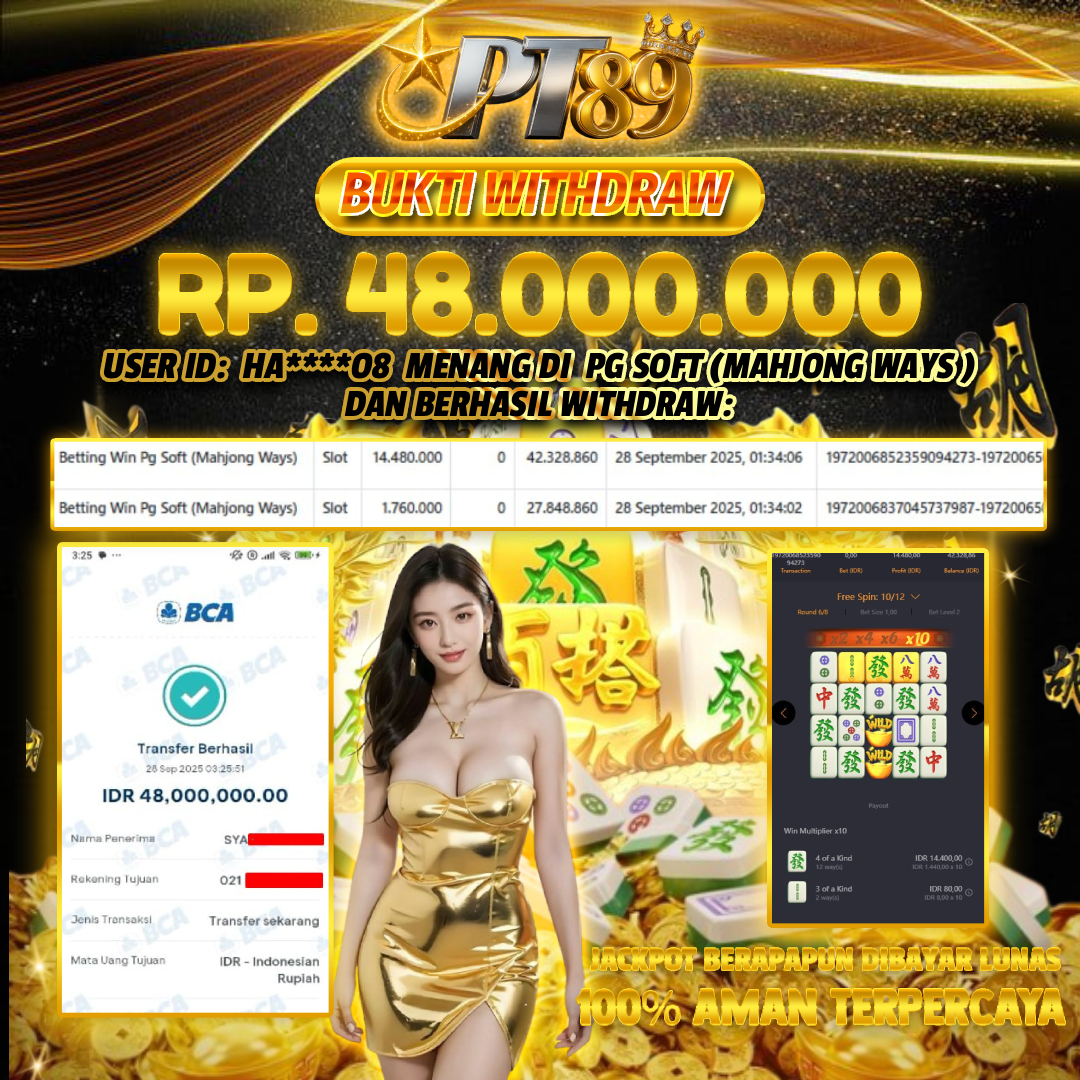 BUKTI WITHDRAW Mahjong Ways 🀄- PG Soft