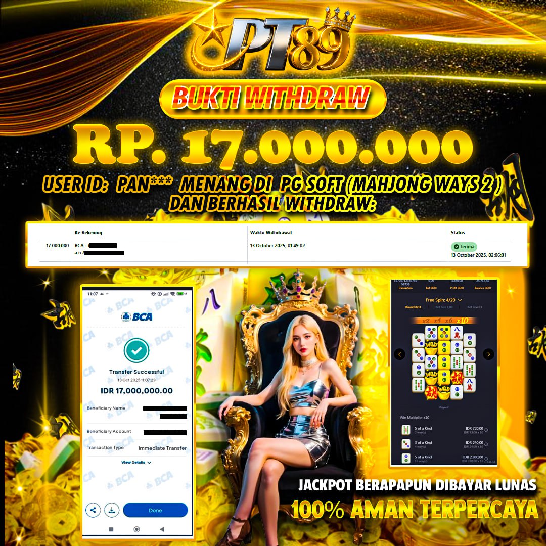 BUKTI WITHDRAW Mahjong Ways 2🀄🀄- PG Soft