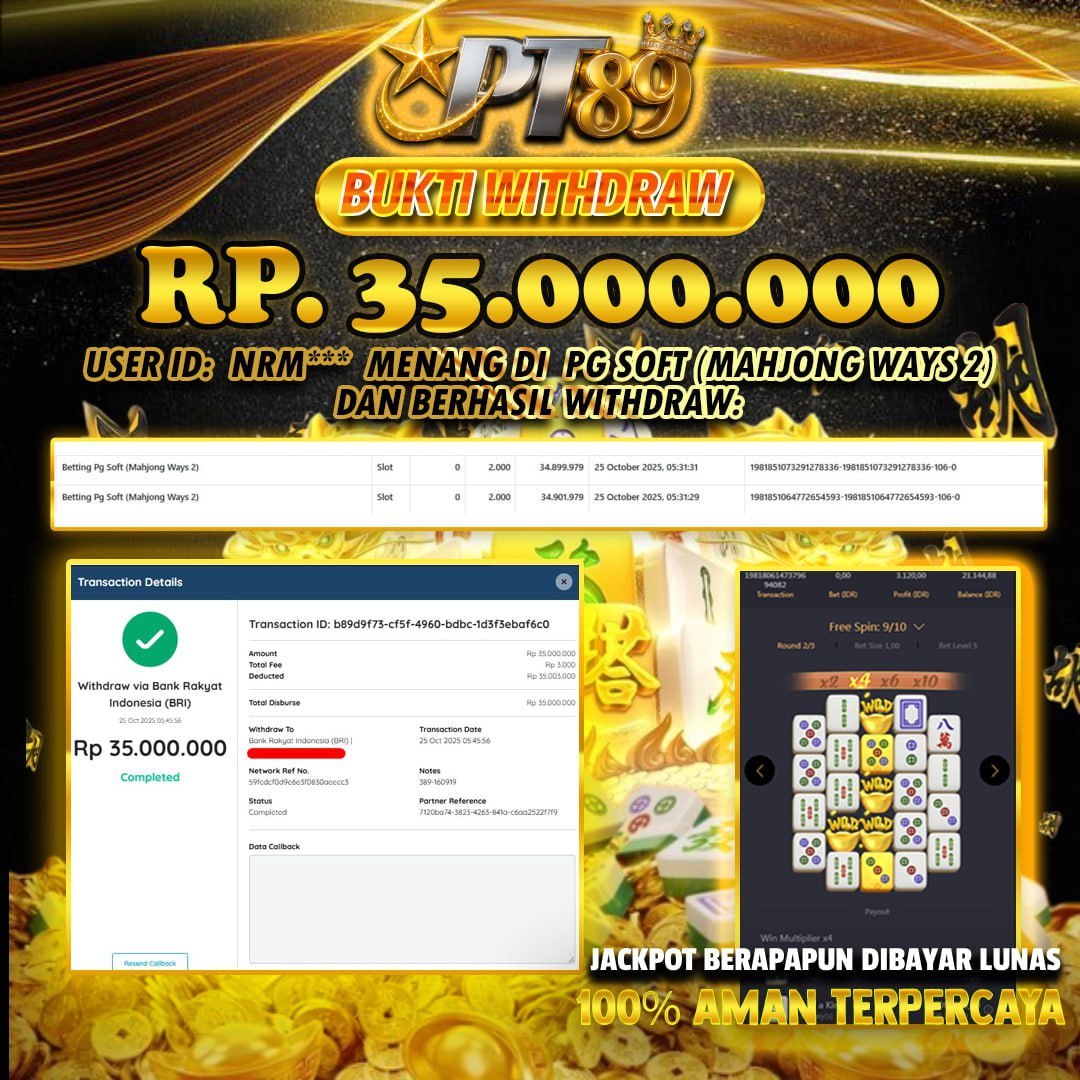 BUKTI WITHDRAW Mahjong Ways 2 🀄🀄- PG Soft	