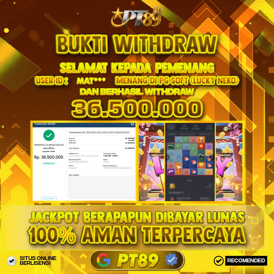 BUKTI WITHDRAW Lucky Neko - Pg Soft