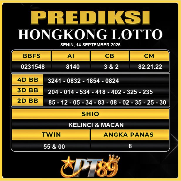 PREDIKSI TOGEL PT89