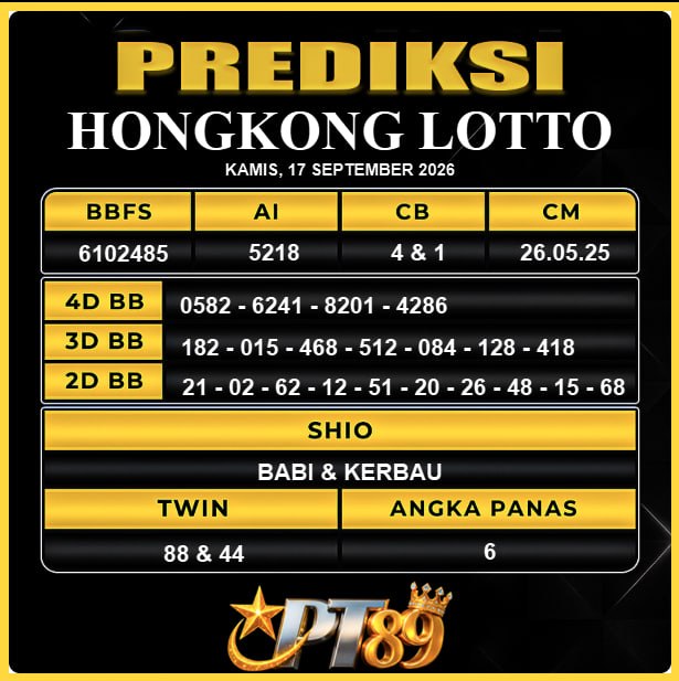 PREDIKSI TOGEL PT89