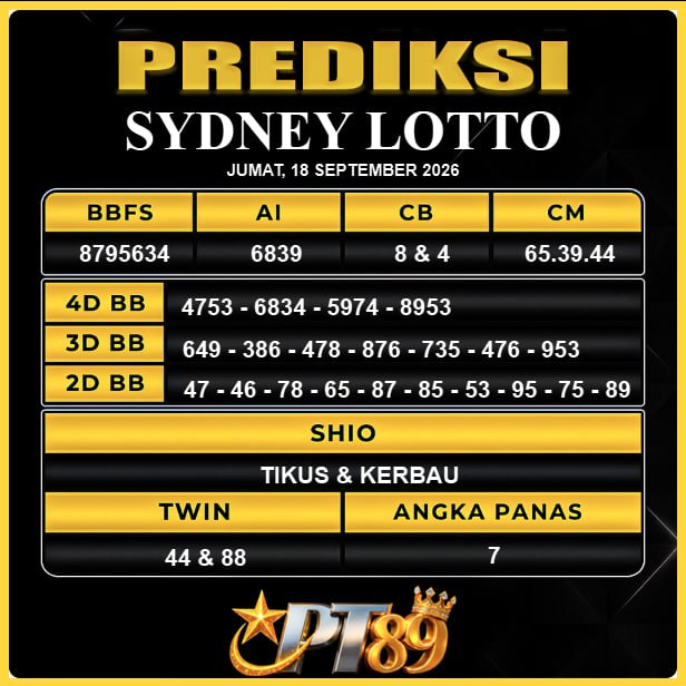 PREDIKSI TOGEL PT89