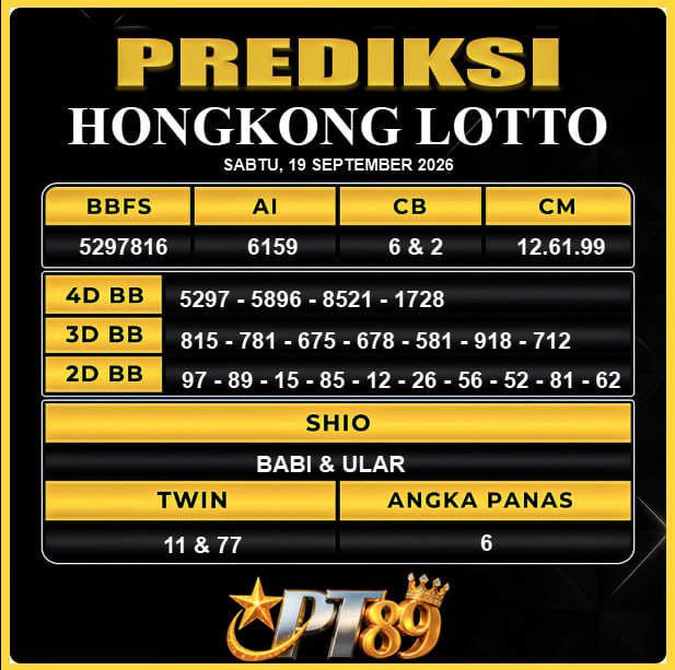 PREDIKSI TOGEL PT89